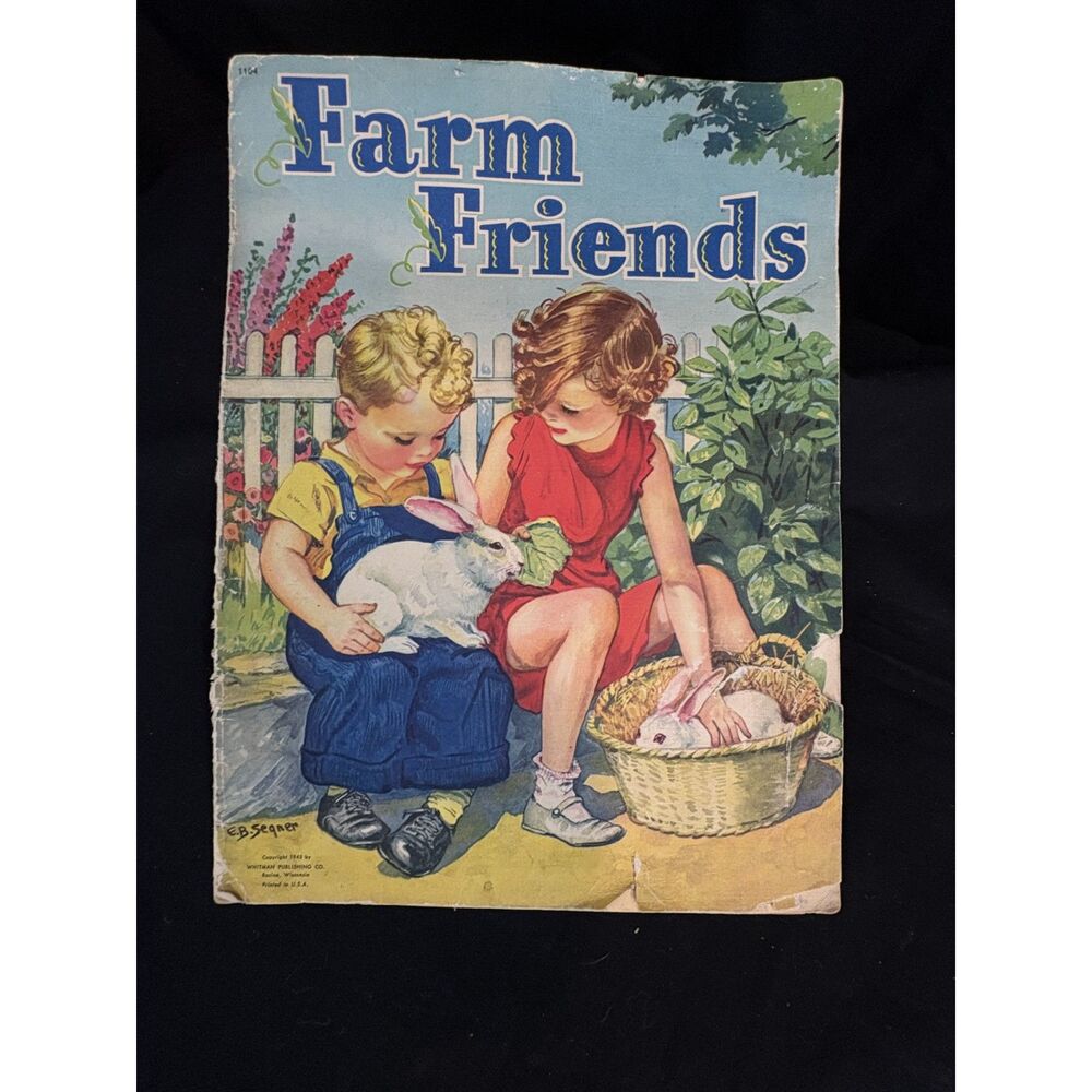 Vintage 1945 Farm Friends children's picture book published Book #1104